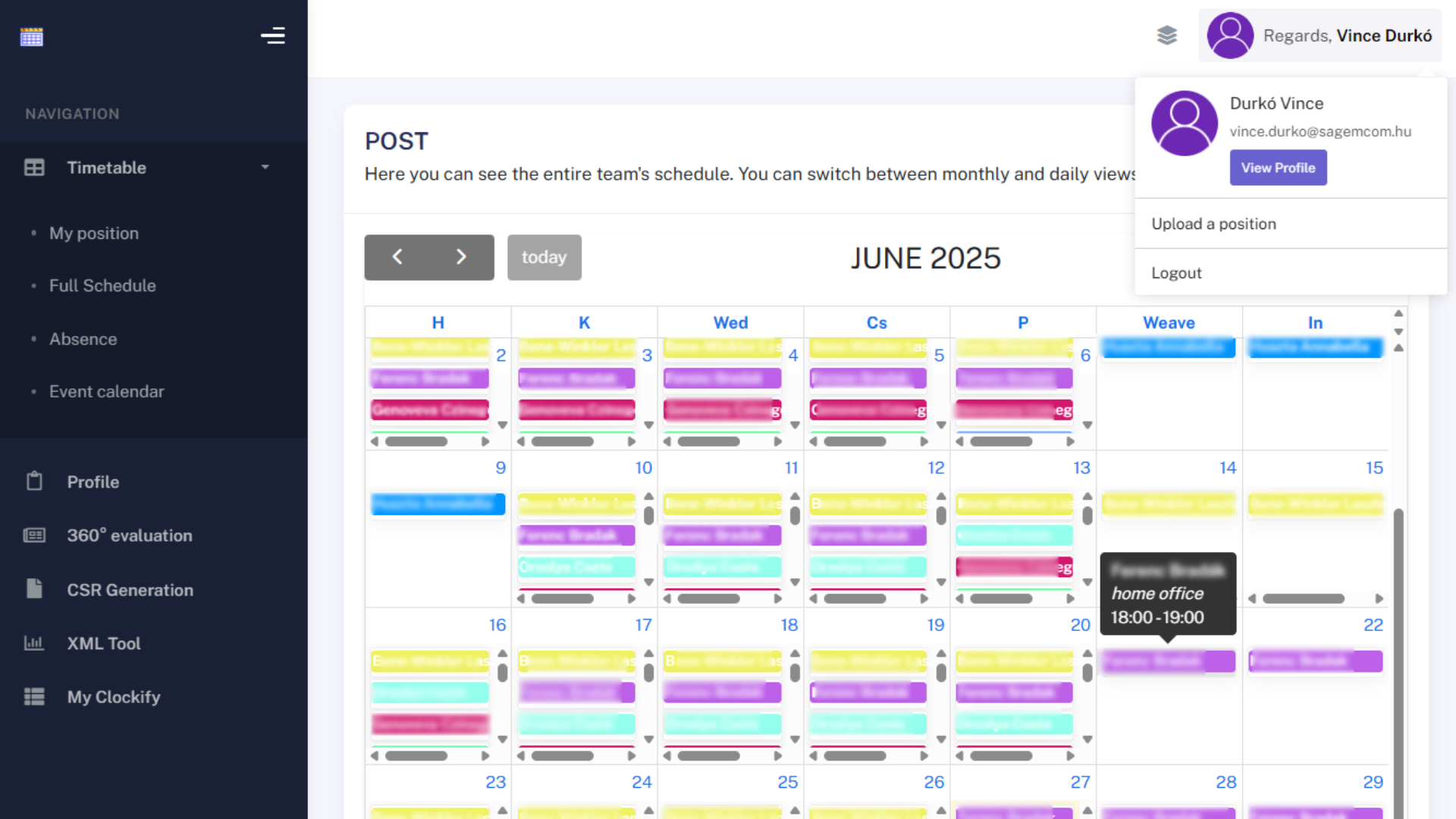 Schedule Management System